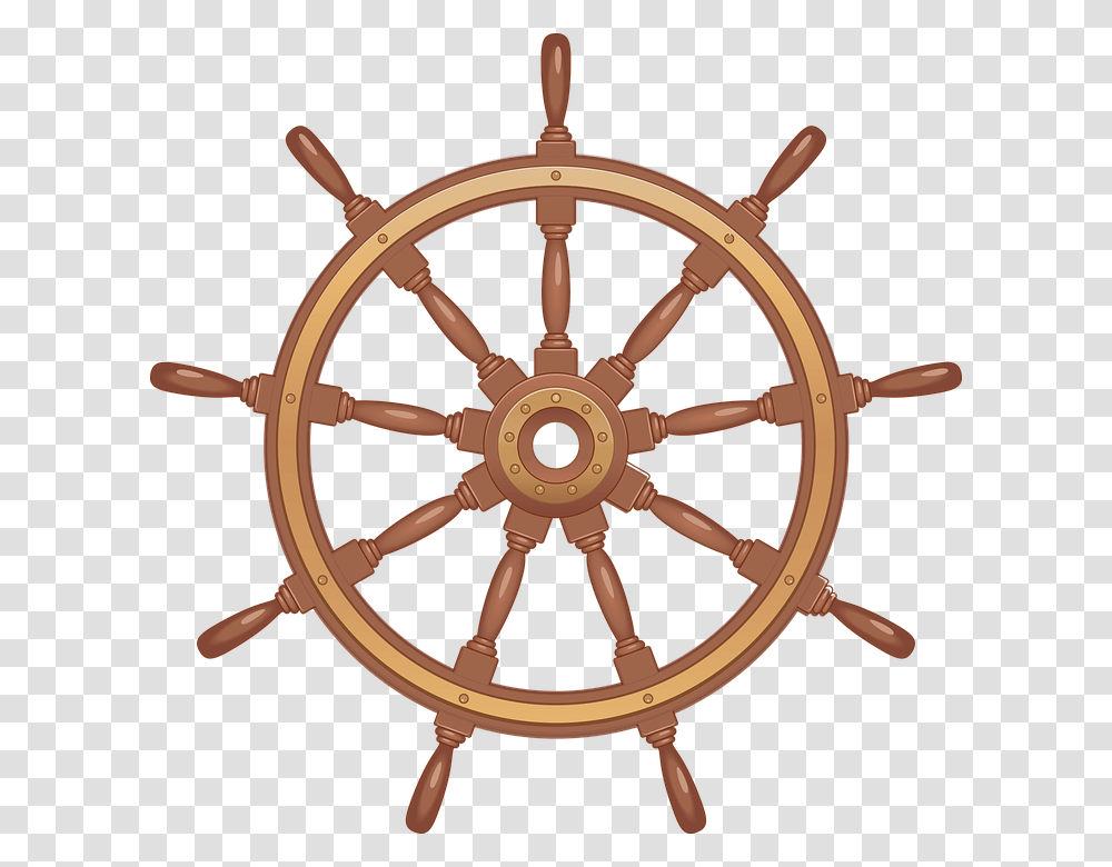 Boat Pirate Ship Steering Wheel Transparent Png