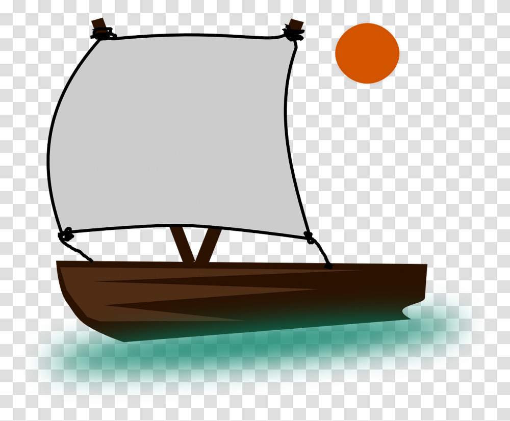 Boat Viking Sail Free Picture Boat Clipart Gif, Cushion, Apparel, Vehicle Transparent Png