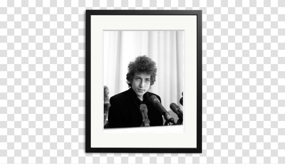 Bob Dylan Holds Court At A Press Conference On December Picture Frame, Person, Hair, Crowd, Face Transparent Png