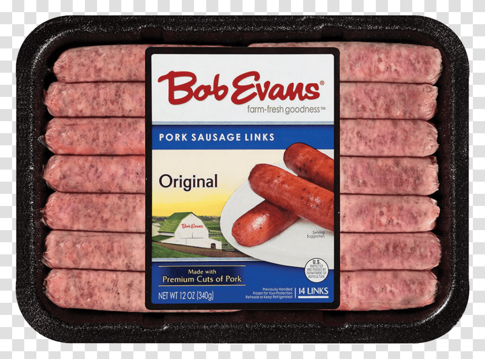Bob Evans Original Links 12 Oz Bob Evans Original Sausage Links, Food, Plant, Advertisement, Poster Transparent Png