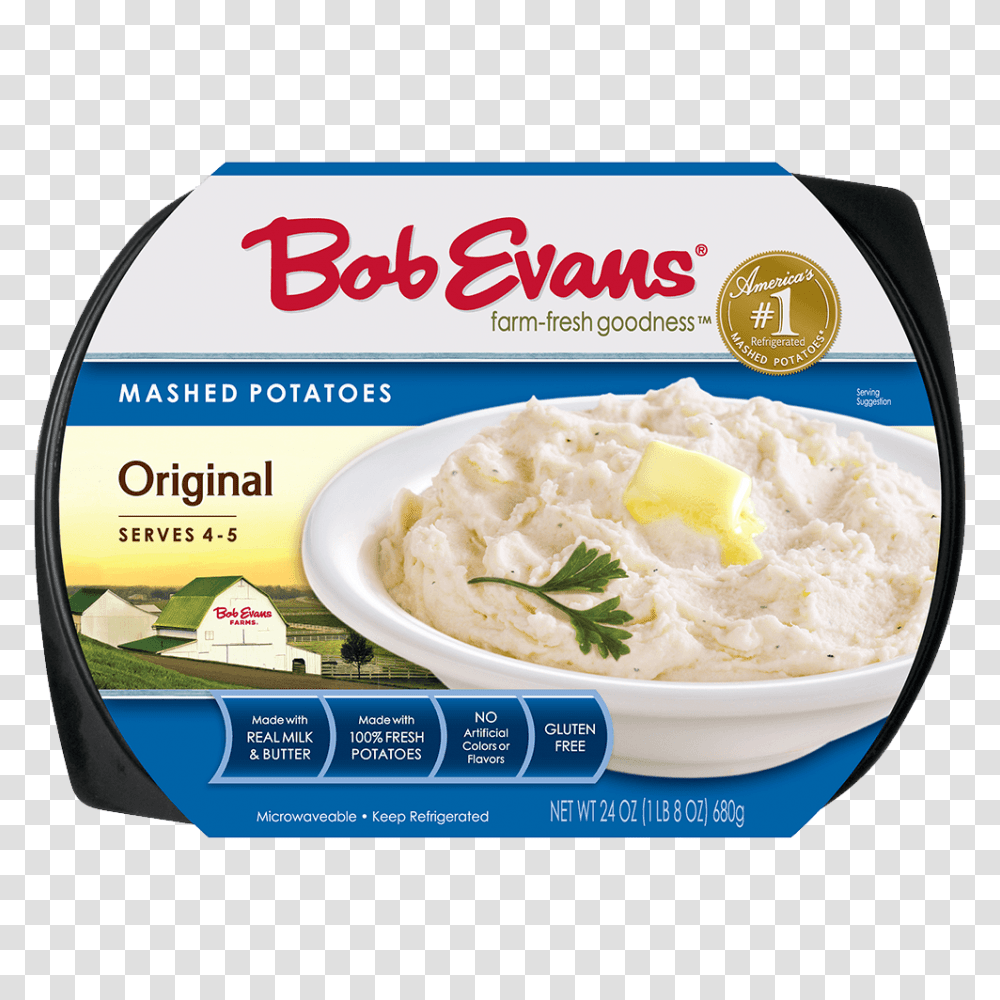 Bob Evans Original Mashed Potatoes, Ice Cream, Dessert, Food, Cooker Transparent Png