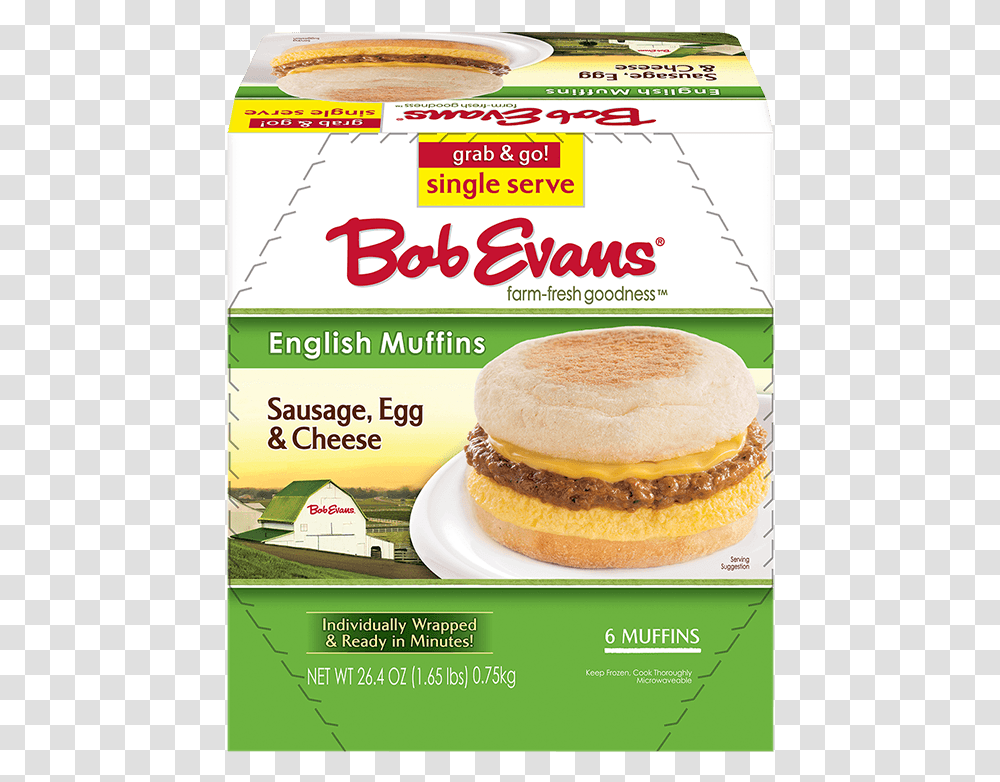 Bob Evans Single Serve Sausage Egg Amp Cheese English Bob Evans Mashed Potatoes Target, Burger, Food, Plant, Bread Transparent Png