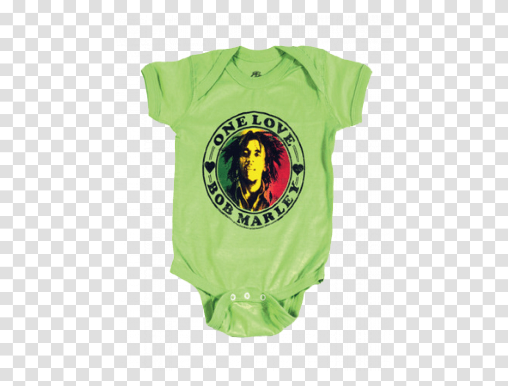 Bob Marley Baby Onesie One Love Lime Body Bob Marley Bebe, Apparel, T-Shirt Transparent Png