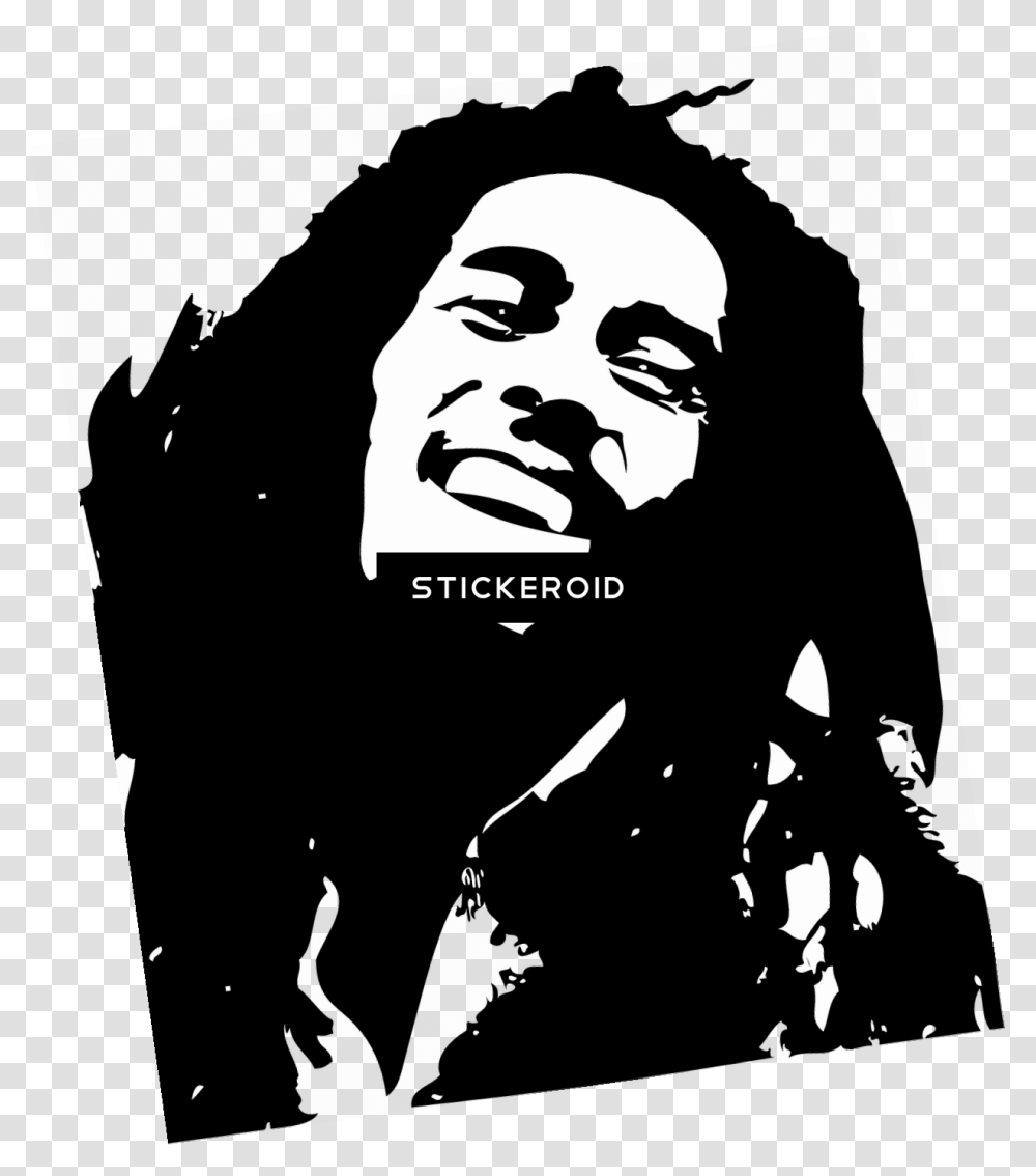 Bob Marley Celebrities Bob Marley, Stencil, Logo, Trademark Transparent Png
