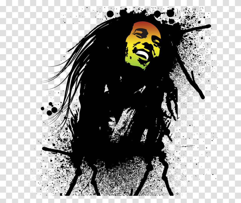 Bob Marley, Celebrity, Person, Human, Face Transparent Png