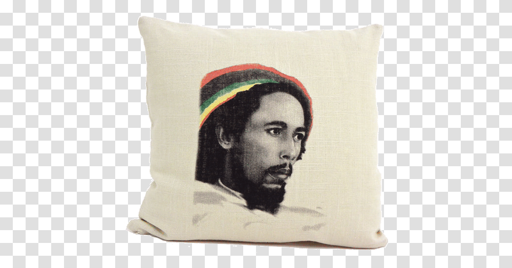 Bob Marley Imperial Gong Pillow Decorative, Cushion, Person, Human Transparent Png