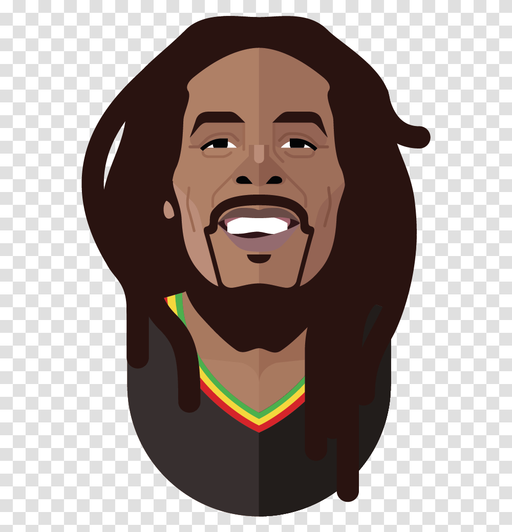 Bob Marley Pic Cartoon, Teeth, Mouth, Lip, Face Transparent Png