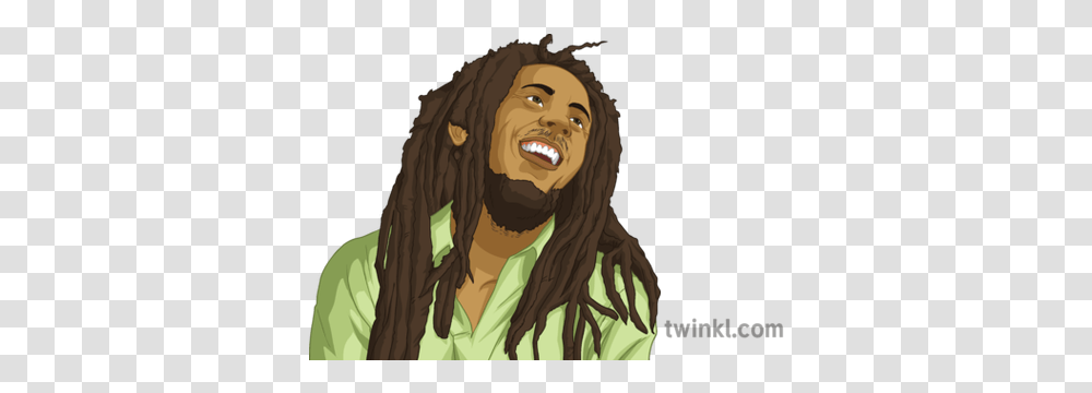 Bob Marley Portrait Musician Music Secondary Illustration Modelleri, Face, Person, Smile, Female Transparent Png