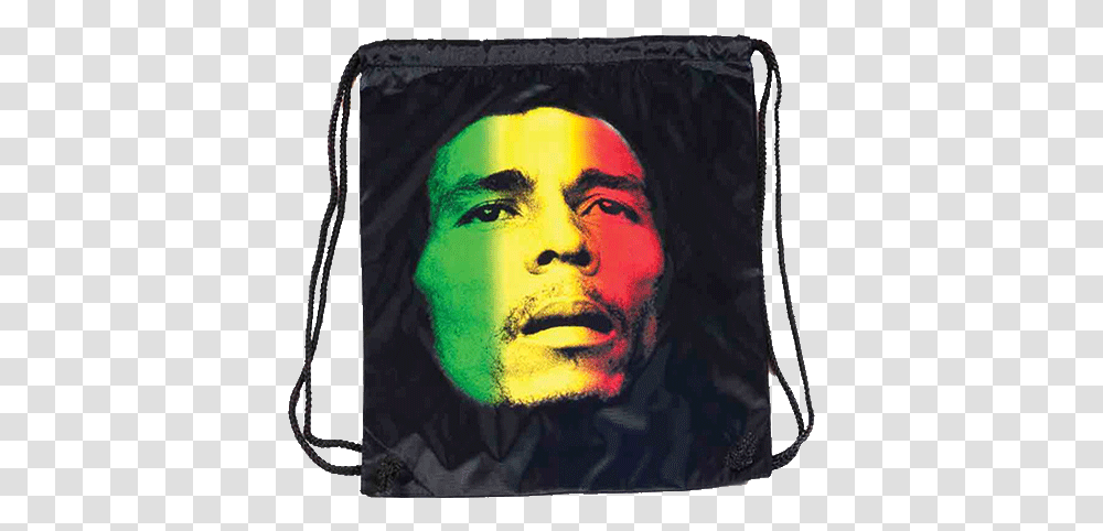 Bob Marley Rasta Cinch Bag Bob Marley, Art, Modern Art, Person, Human Transparent Png