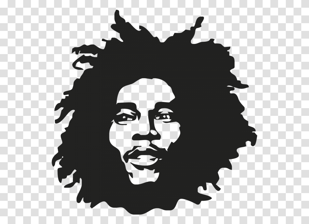 Bob Marley Silhouette Musician Drawing Bob Marley, Stencil, Hair, Person, Human Transparent Png