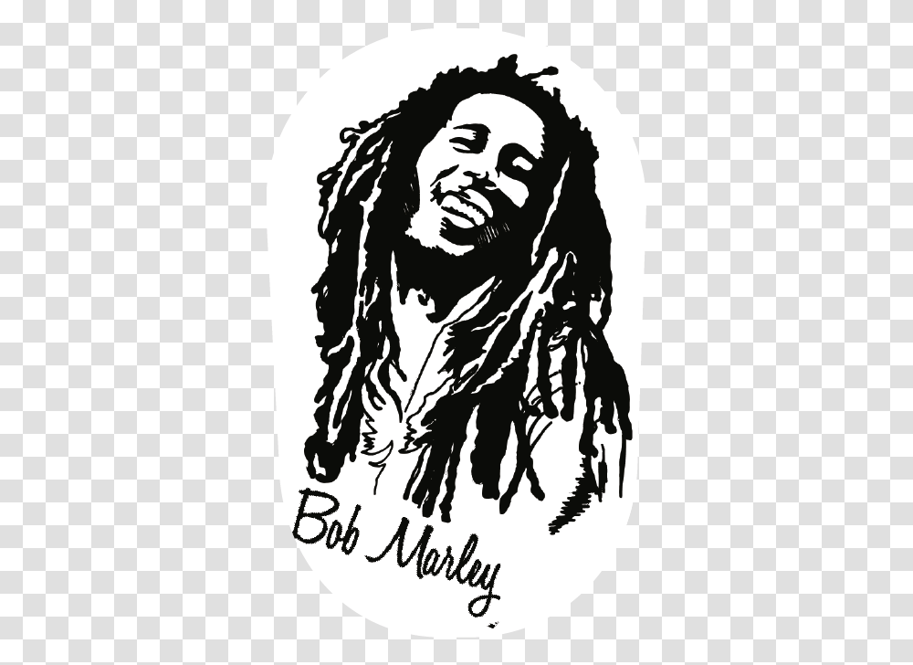 Bob Marley T One Love Bob Marley, Poster, Advertisement, Stencil, Face Transparent Png