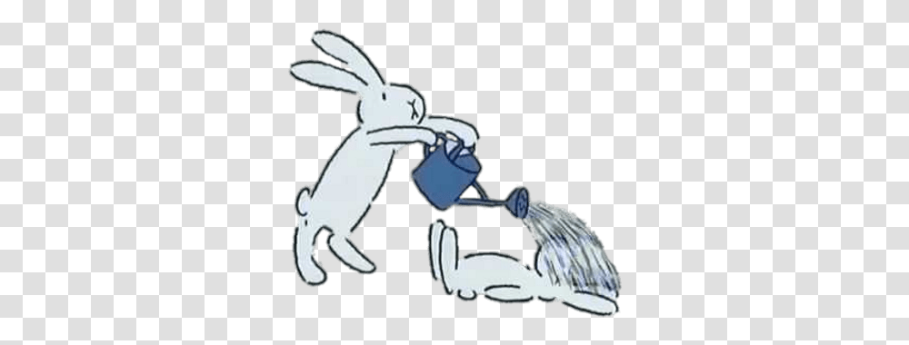 Bob Pouring Water Pouring Water On Someone Cartoon, Mammal, Animal, Rodent, Rabbit Transparent Png
