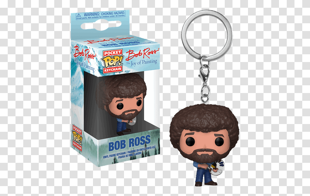 Bob Ross Funko Pop Keychain Download, Person, Outdoors, Plant, People Transparent Png