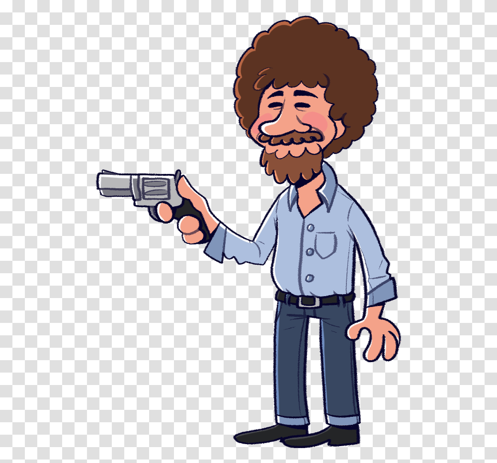Bob Ross Memes Happy Little Accident, Weapon, Weaponry, Person, Human Transparent Png