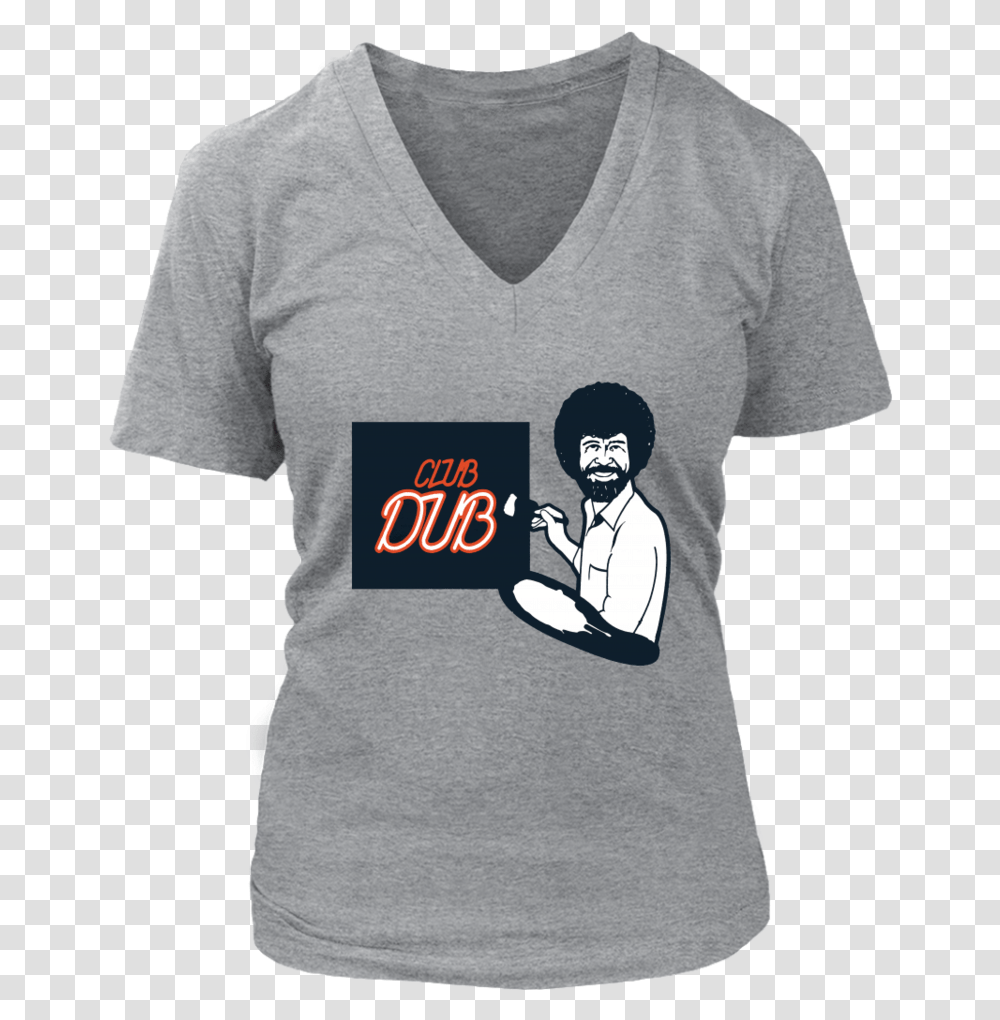 Bob Ross Paint Club Dub Shirt T Shirt, Apparel, T-Shirt, Person Transparent Png
