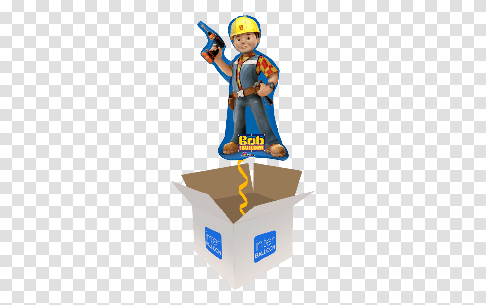 Bob The Builder Balloon 80th Birthday Clipart, Person, Helmet, Clothing, Outdoors Transparent Png