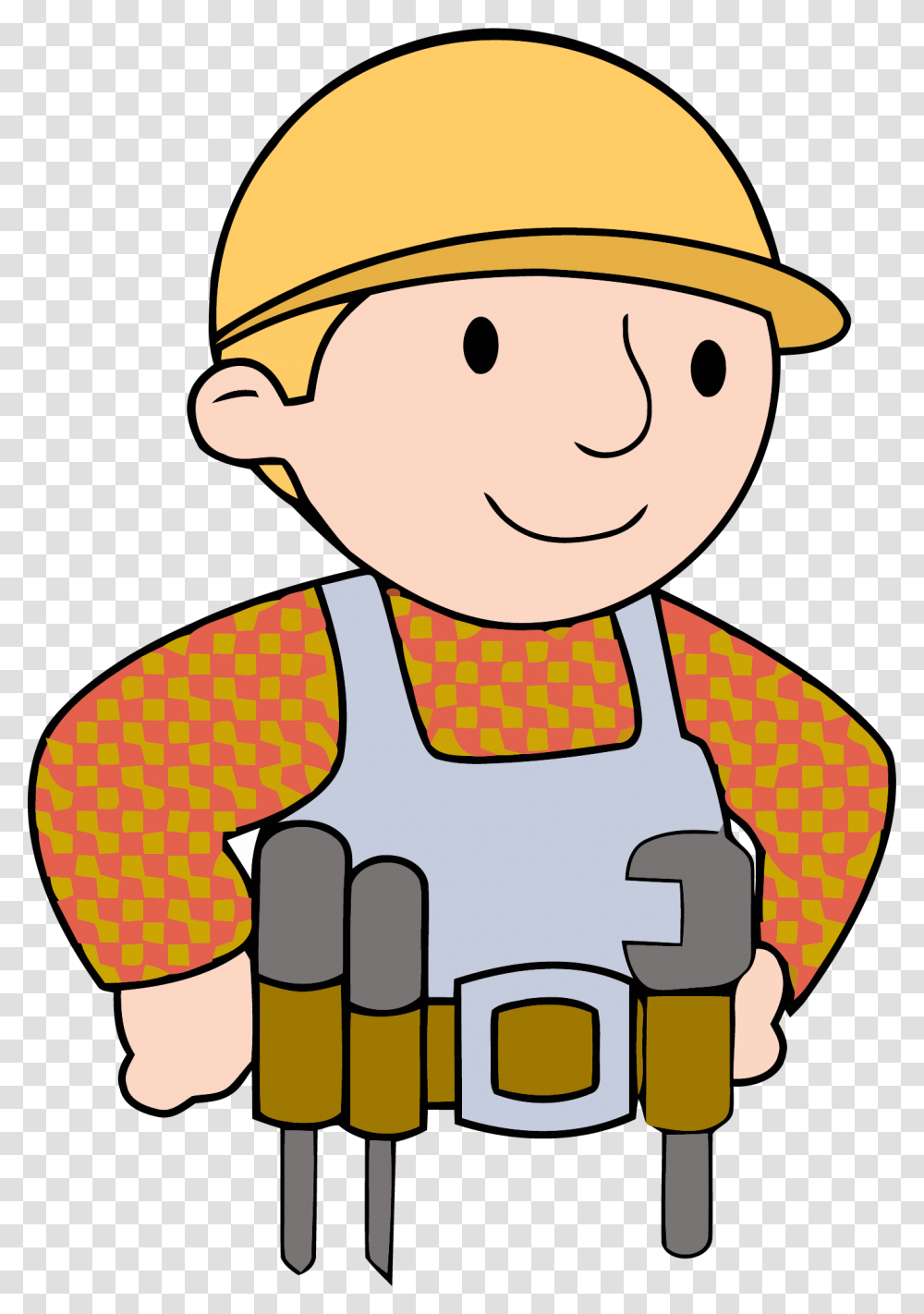 Bob The Builder Carpenter Clipart, Lifejacket, Vest, Apparel Transparent Png
