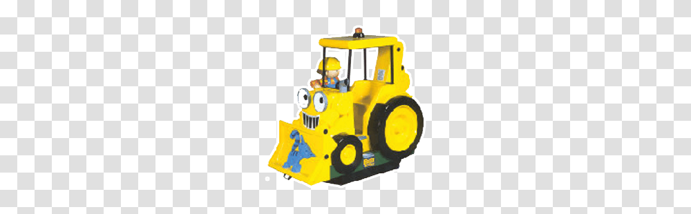 Bob The Builder Kiddy Rides, Bulldozer, Tractor, Vehicle, Transportation Transparent Png