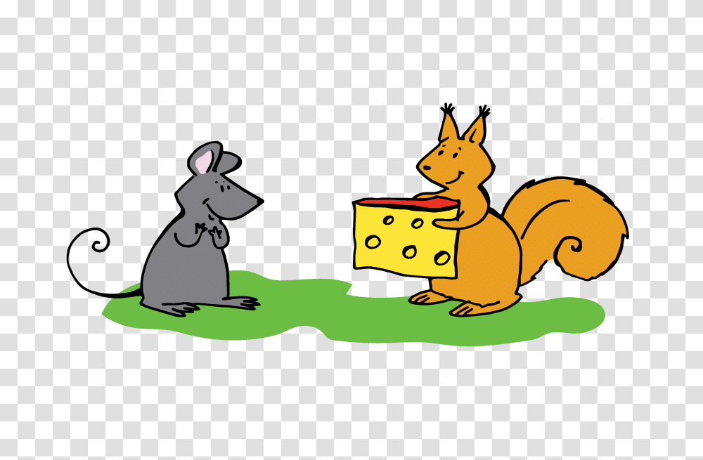 Bob The Squirrel Gives Some Cheese To A Mouse, Lion, Wildlife, Mammal, Animal Transparent Png