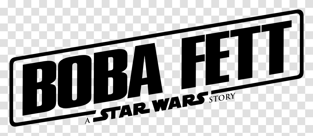 Boba Fett A Star Wars Story Logo Large Hi Res Boba Fett Logo, Gray Transparent Png