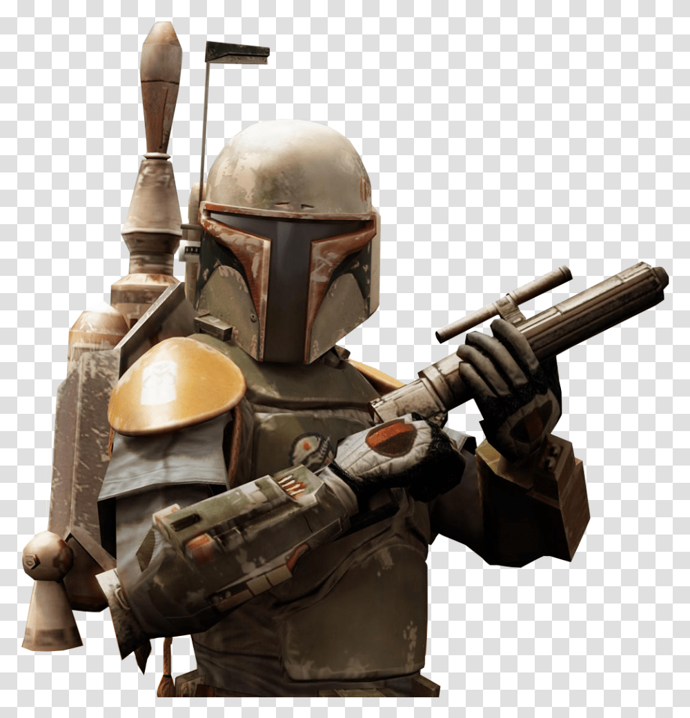Boba Fett Character Download Old Han Solo Vs New Han Solo, Helmet, Apparel, Gun Transparent Png