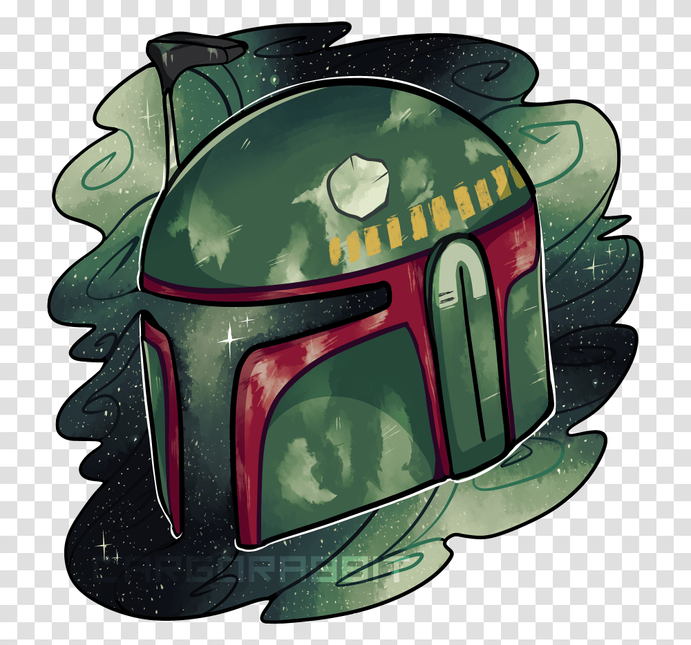 Boba Fett Clipart Illustration, Apparel, Crash Helmet, Wristwatch Transparent Png