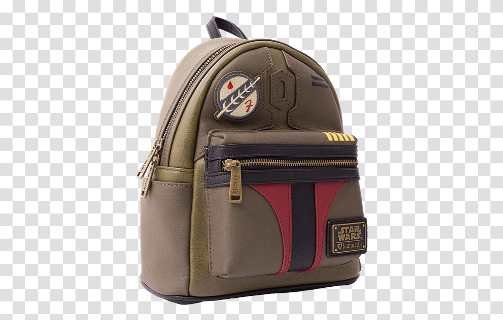 Boba Fett Helmet Star Wars Boba Fett Loungefly Mini Backpack, Bag, Briefcase Transparent Png