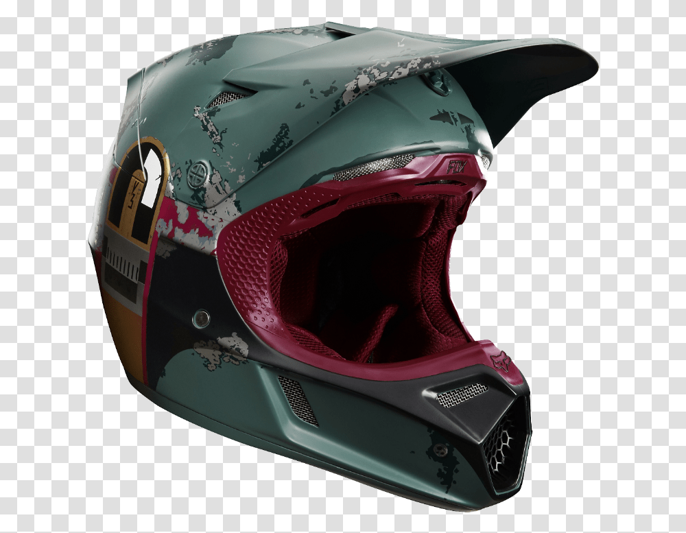 Boba Fett Limited Edition Motocross Gear From Fox Racing Motorcycle, Clothing, Apparel, Helmet, Crash Helmet Transparent Png