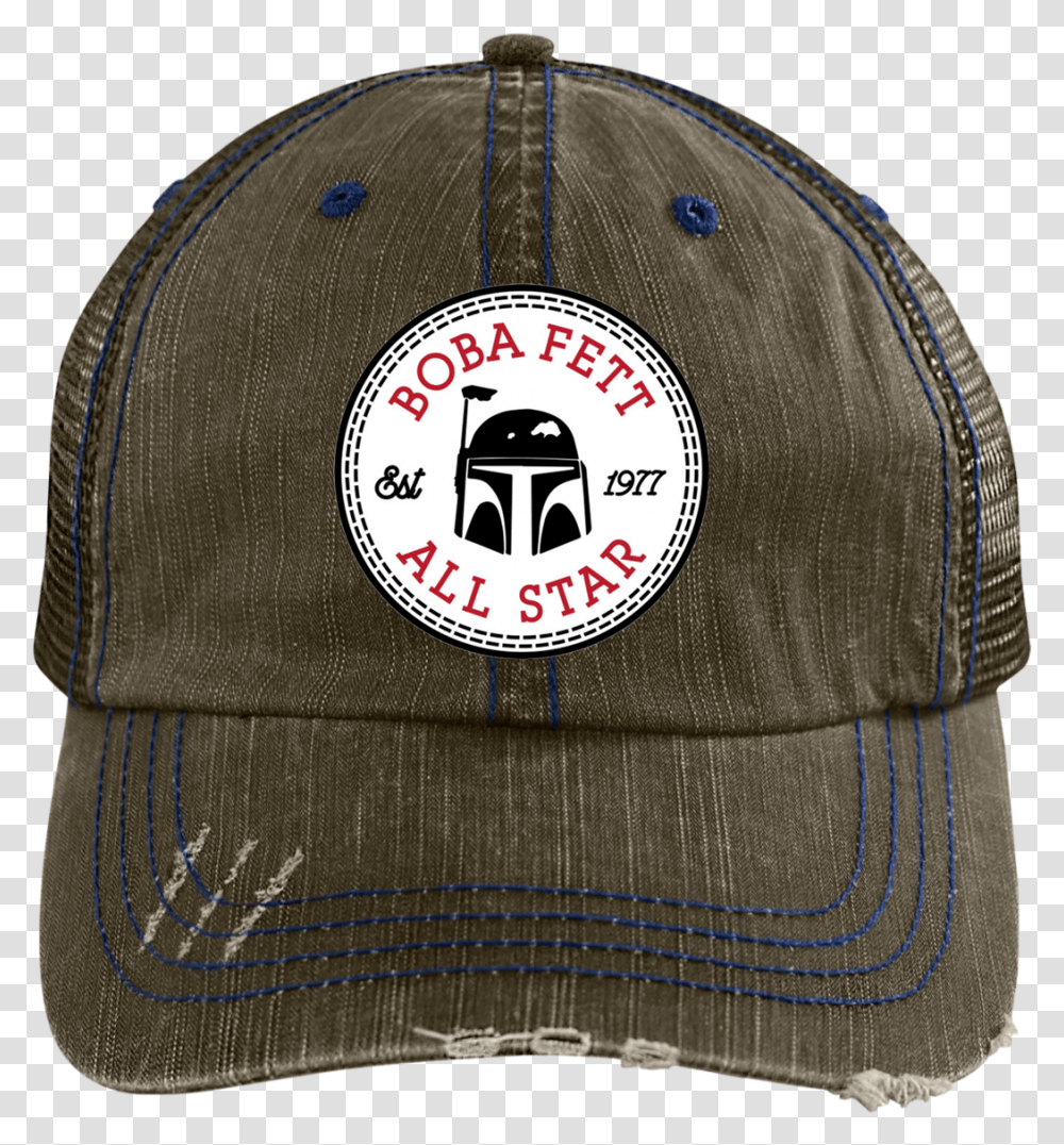 Boba Fett Star Wars All Star Converse Logo 6990 Distressed Hat, Apparel, Baseball Cap, Khaki Transparent Png