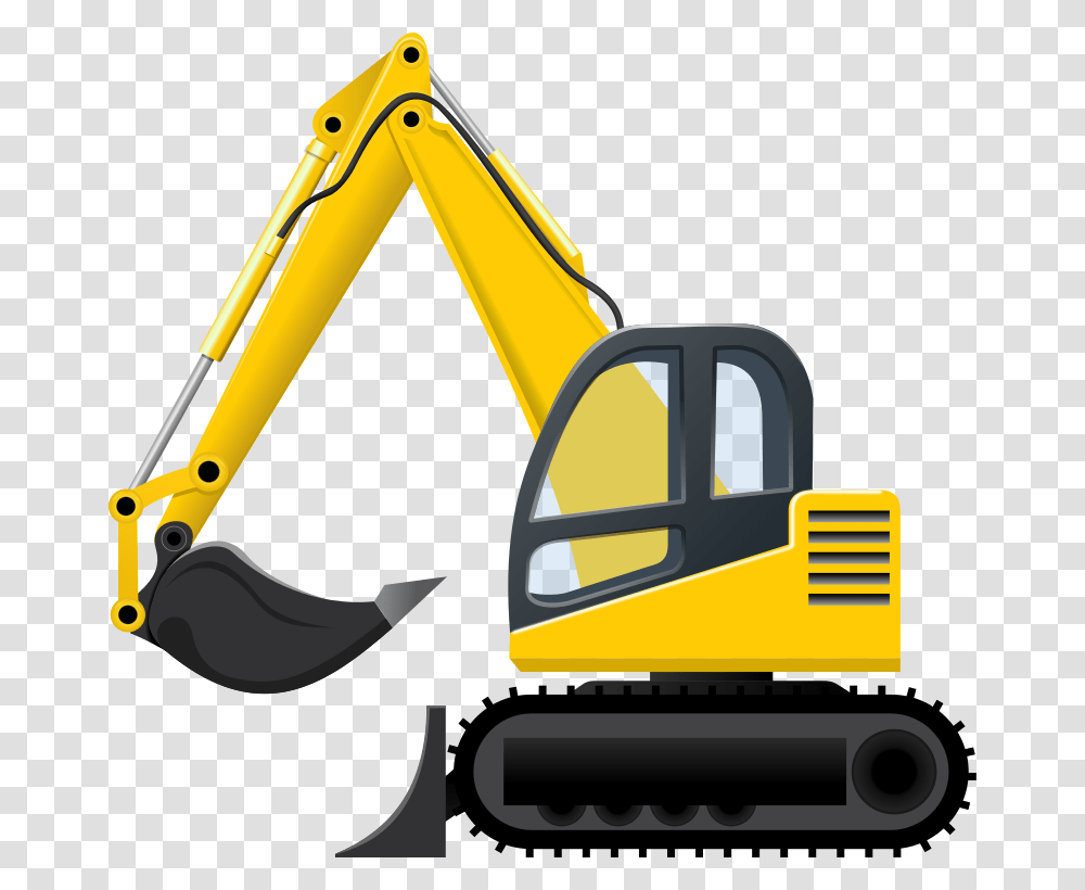 Bobcat Clipart Digger, Bulldozer, Tractor, Vehicle, Transportation Transparent Png