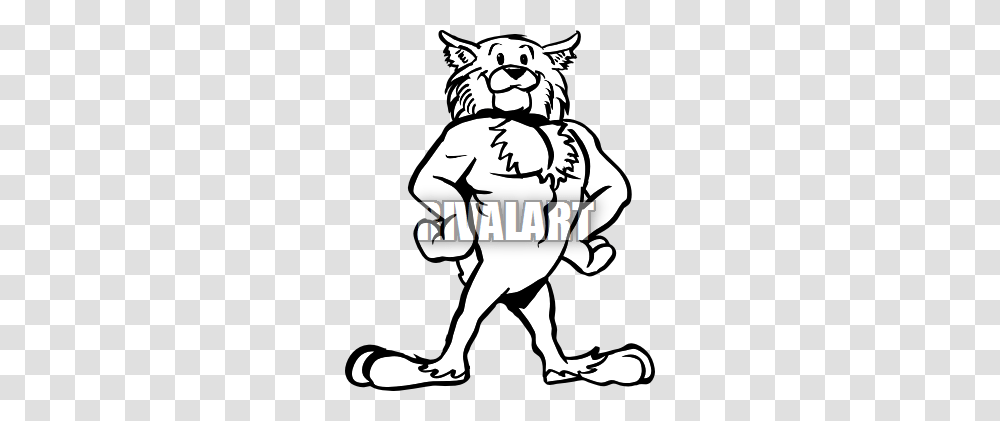 Bobcat Mascot Clip Art Clipart, Hand, Mammal, Animal, Wildlife Transparent Png