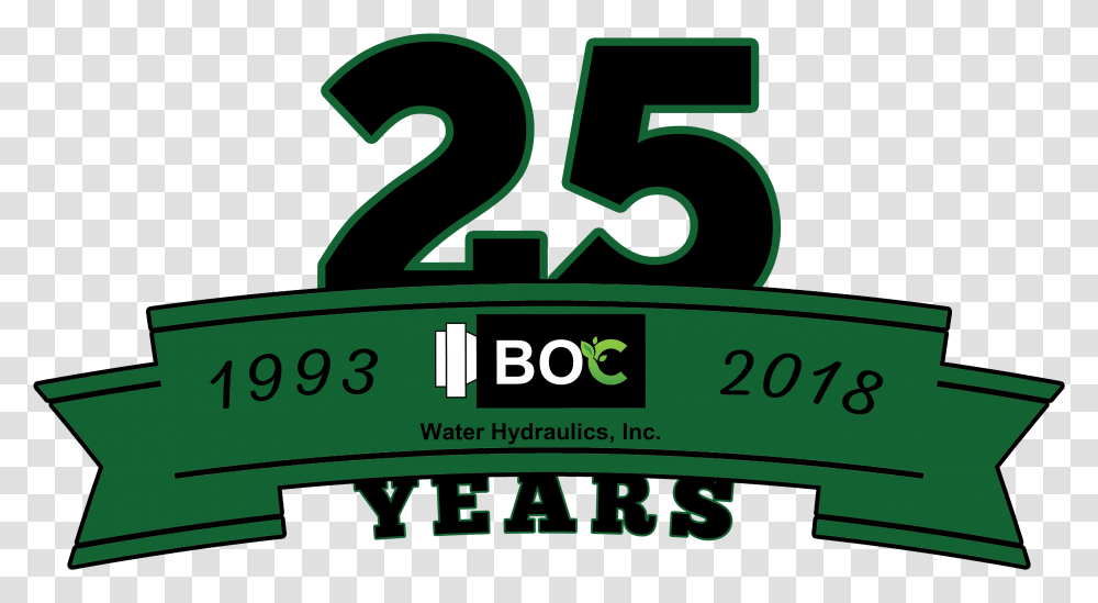 Boc Celebrates 25th Anniversarry Sign, Alphabet, Number Transparent Png