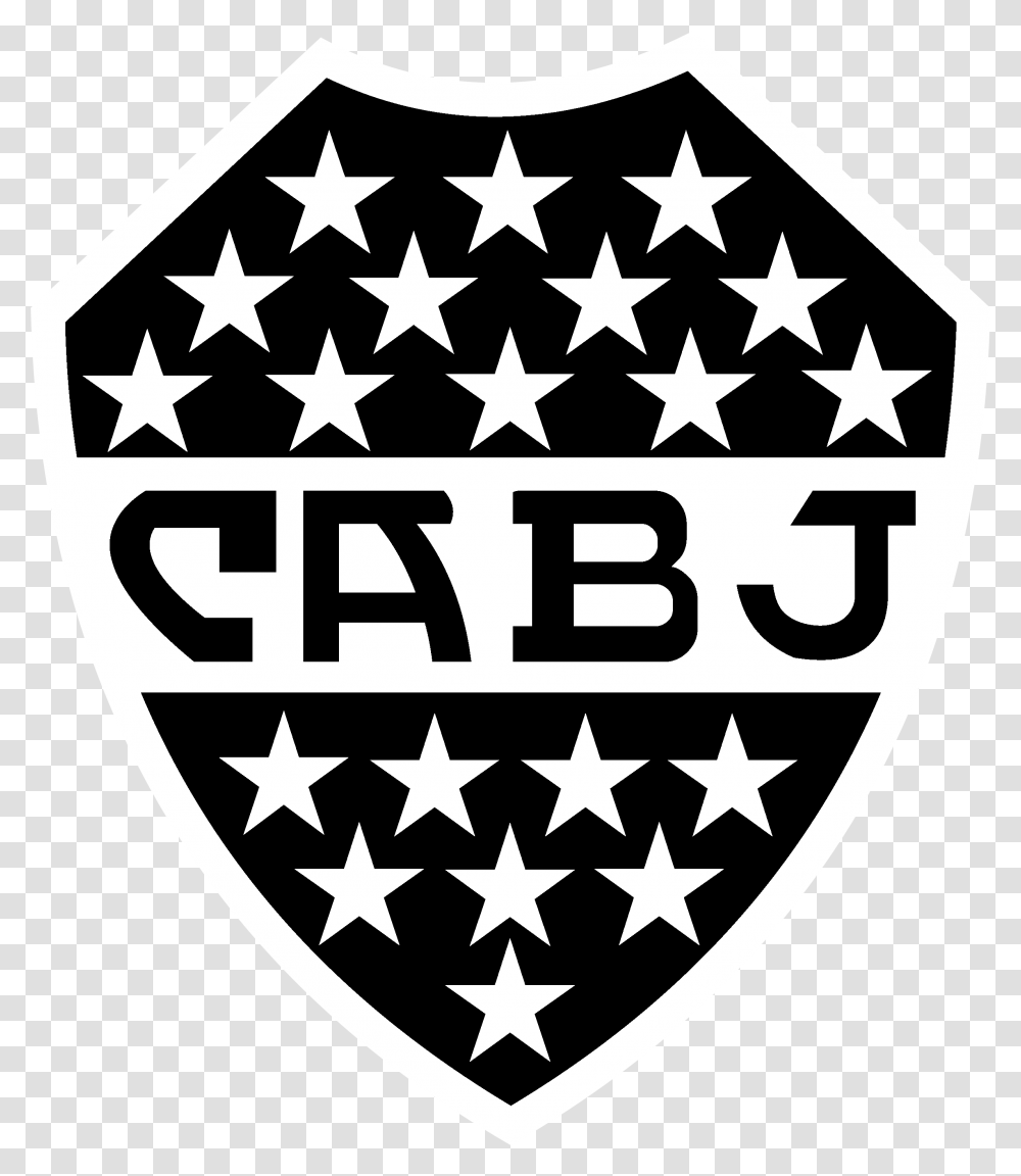 Boca Juniors2 Logo Black And White, Rug, Armor, Trademark Transparent Png