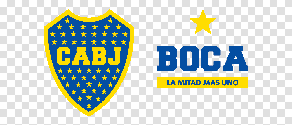 Boca Logo La Mitad Ms Uno Boca Juniors Escudo, Trademark, Badge, Emblem Transparent Png