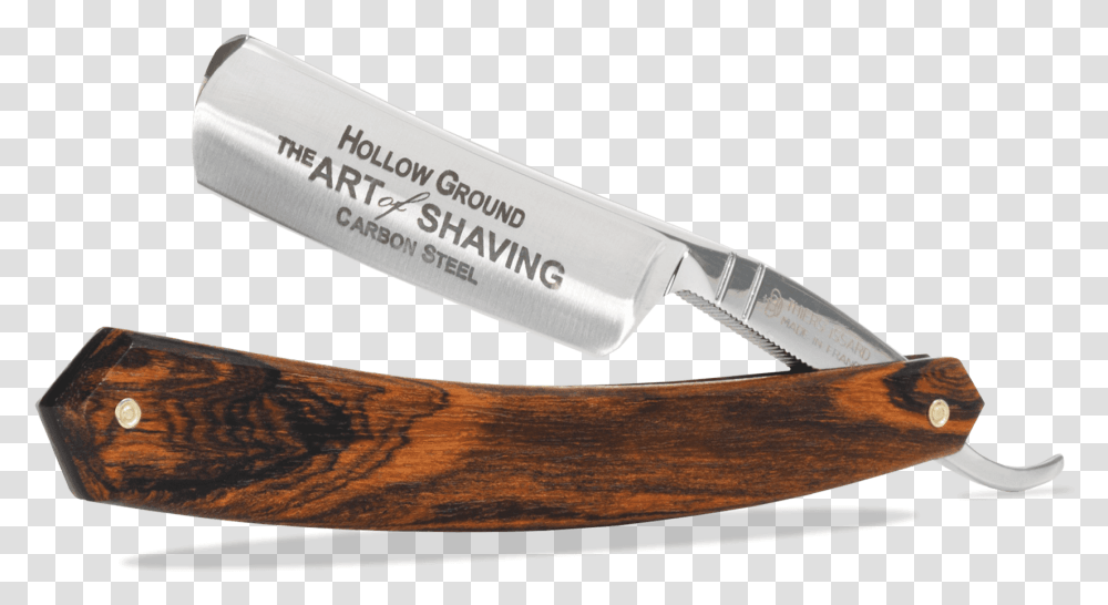 Bocote Wood Straight Razor, Weapon, Weaponry, Knife, Blade Transparent Png