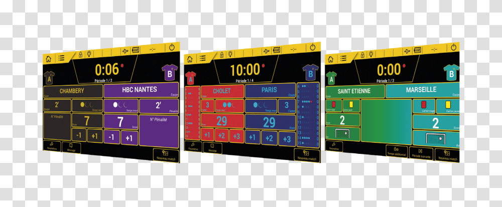 Bodet Scorepad Is A Multisport Touchscreen Keyboard, Scoreboard, Monitor, Electronics, Display Transparent Png