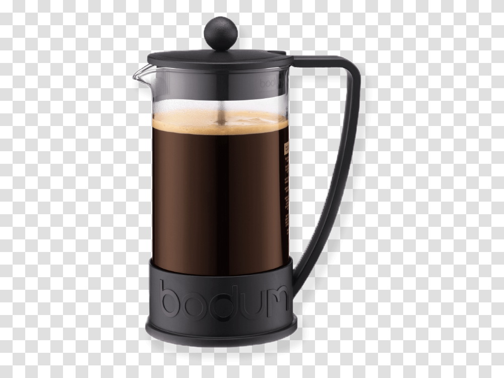 Bodum French Press Coffee Maker, Coffee Cup, Jug, Beverage, Drink Transparent Png