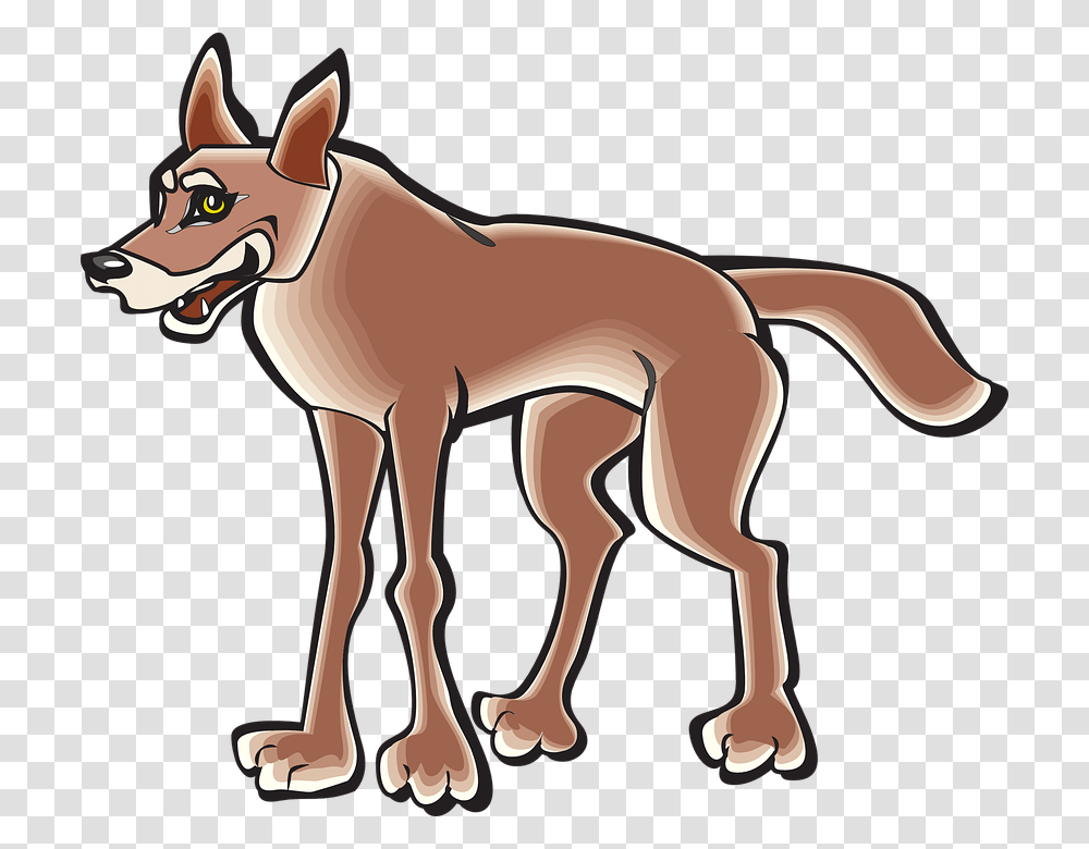 Body Animal Tail Coyote Coyote Cartoon Clipart, Horse, Mammal, Foal, Wildlife Transparent Png
