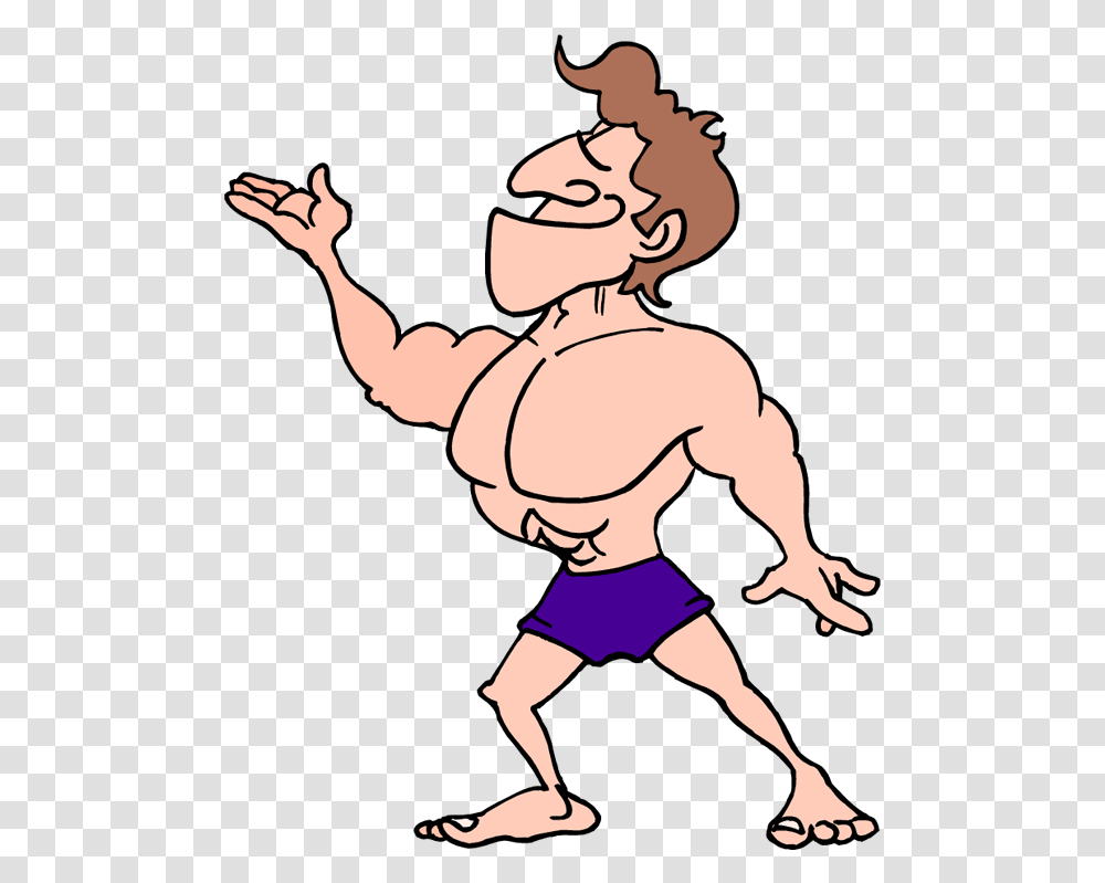 Body Builder Cartoon Gif Clipart Download Body Builder Cartoon Gif, Person, Sport, Cupid, Wrestling Transparent Png