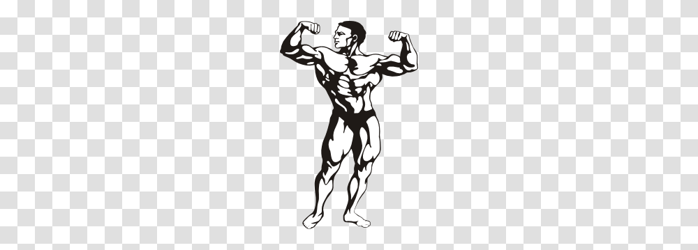 Body Builder Clip Art, Stencil, Hand Transparent Png