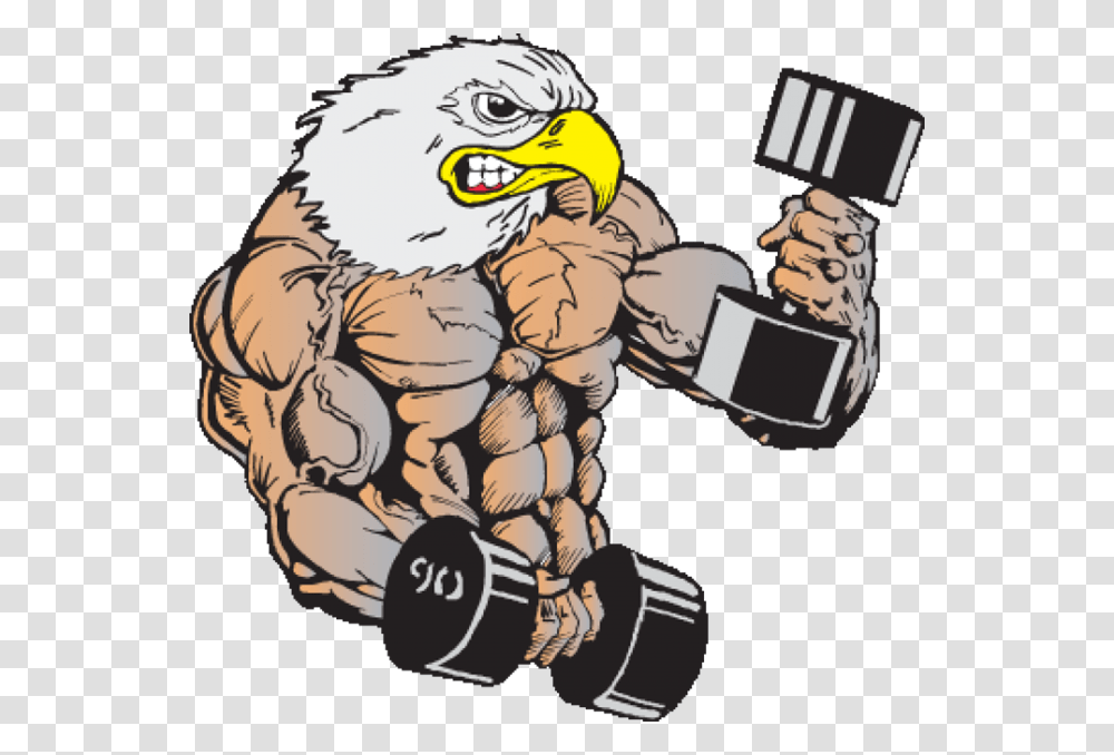 Body Builder Eagle Muscle Eagle, Person, Bird, Animal, Beak Transparent Png