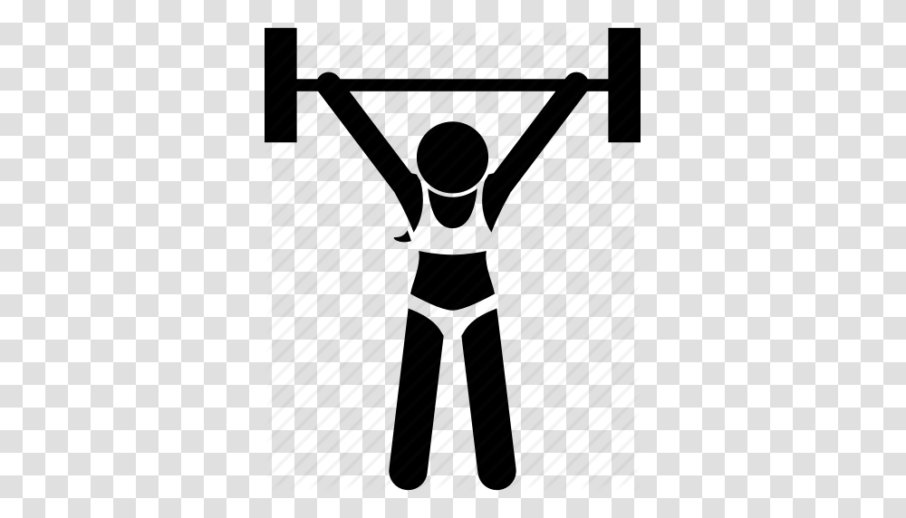 Body Builder Female Fitness Gym Muscle Strength Woman Icon, Tripod, Hand, Piano, Musical Instrument Transparent Png