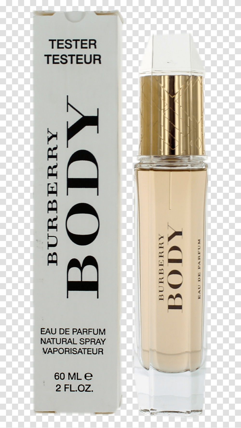 Body By Burberry For Women Edp Spray 2oz Tester Perfume, Bottle, Cosmetics Transparent Png