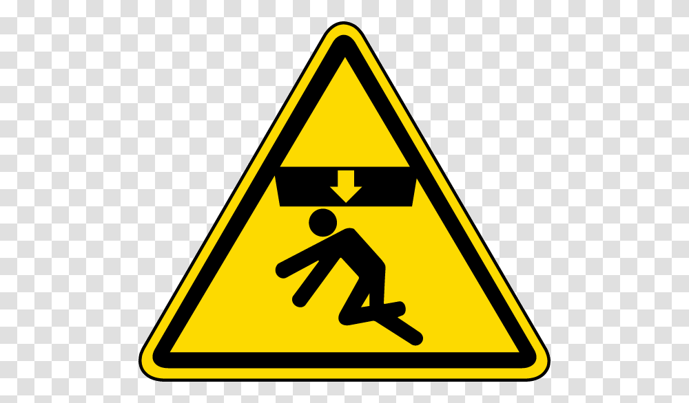 Body Crush Warning Label Overhead Crane Warning Sign, Road Sign Transparent Png