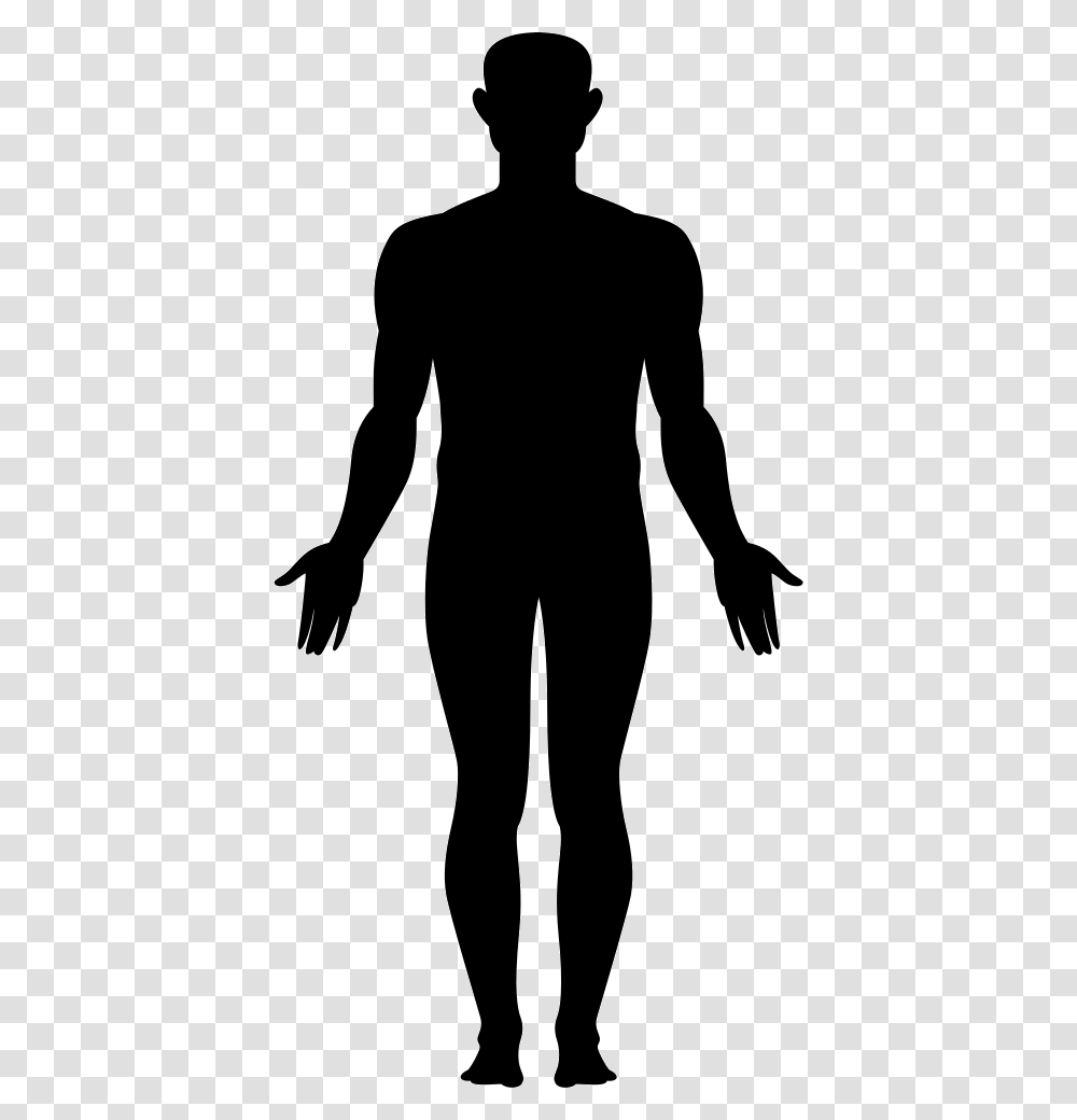 Body Full Body Image Icon, Silhouette, Person, Human, Stencil Transparent Png