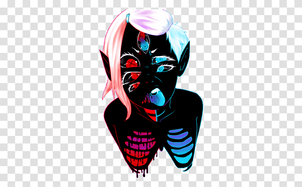 Body Horror Stickers For Android Ios Neko Drawing, Graphics, Art, Person, Human Transparent Png
