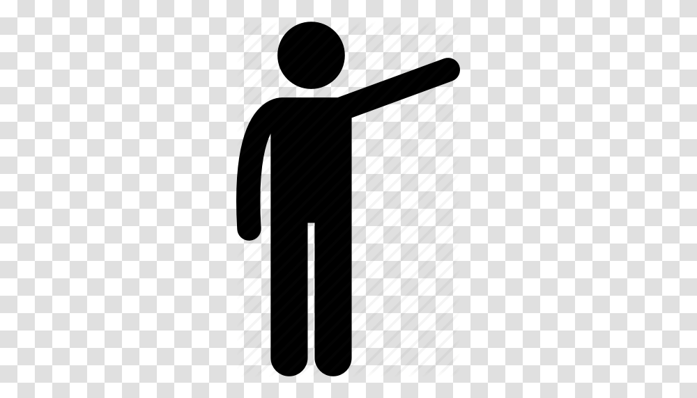 Body Human Language People Pointing Presenting Showing Icon, Tie, Piano, Silhouette Transparent Png