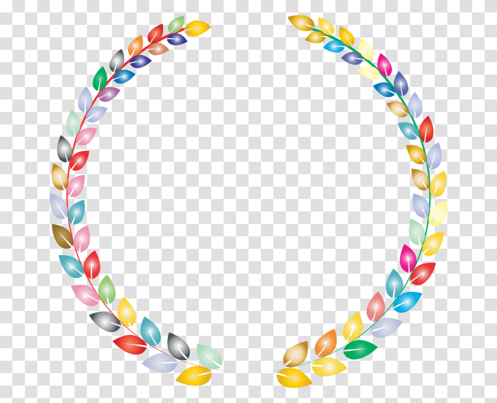 Body Jewelrycircleline Laurel Leaves Rainbow, Accessories, Accessory, Bead, Bead Necklace Transparent Png