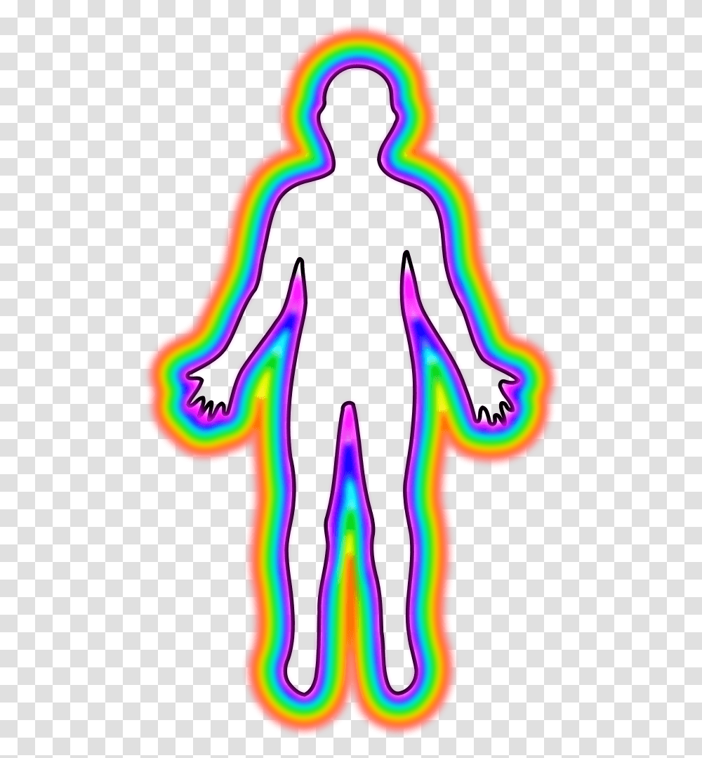Body Outline Background, Light, Neon Transparent Png