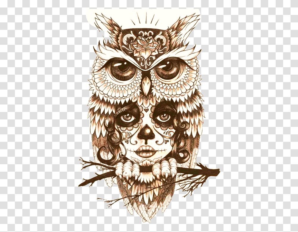 Body Owl Art Tattoo Mystic Drawing Clipart Mystic Owl Tattoo Designs, Doodle, Architecture, Building Transparent Png